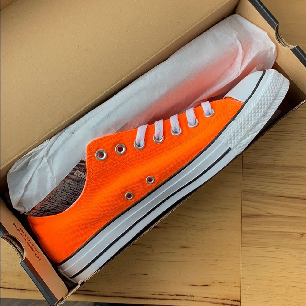 Orange Converse